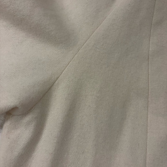 Vintage Trilogi Cream Wool Blend Y2K Luxury Long Winter Coat Size 20W - Picture 14 of 17